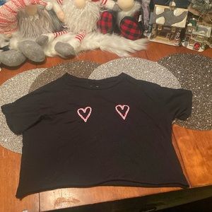 Victoria’s Secret PINK Christmas candy cane crop top size xs extra small